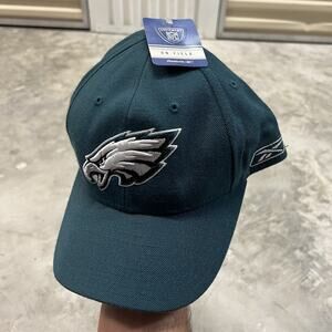 Philadelphia Eagles Hat Cap Sz 7 3/8 Mens Green Reebok Wool Blend Football NFL